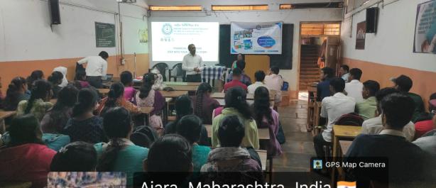 Financial Literacy Workshop - Department of Commerce, Ajara Mahavidyalaya, Ajara The Department of Commerce, Ajara Mahavidyalaya, Ajara organized a Financial Literacy Workshop on Friday, 07 August 2026 in Digital Classroom No. 01. The session aimed at enhancing financial awareness and responsible investment habits among students. Dr. R. D. Madhale, Associate Professor, delivered the welcome and introduction. The event was held in the presence of Dr. Kiran G. Potdar, I/C Principal, and Shri Yogesh Patil, Off