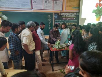 Practical presentation of Nursery Techniques by Shri Pandurang Pangam on 23 March 2022.