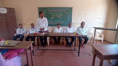 Hon. Chief Guest, Dr. Navnath Shinde Guiding the Students in the Send off Function