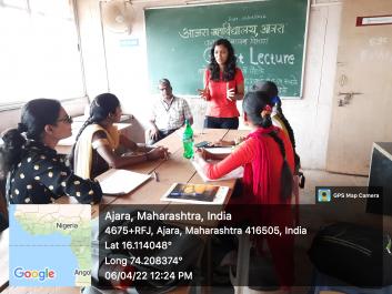 Alumni speech by Miss Arati Mitake on 06 April 2022.