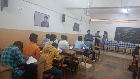 Campus drive was organised by placement cell