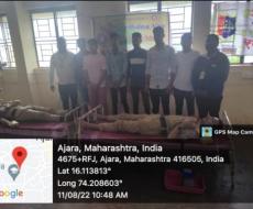 A blood test camp was organized on 11/08/2022