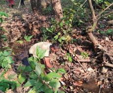 Repairs of Natural Water Source and  Syphon system in mountain in Murude Village on 24/3/2022