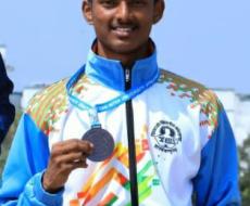 Siddhanth Pujari- Silver Medal in all India University Khelo India